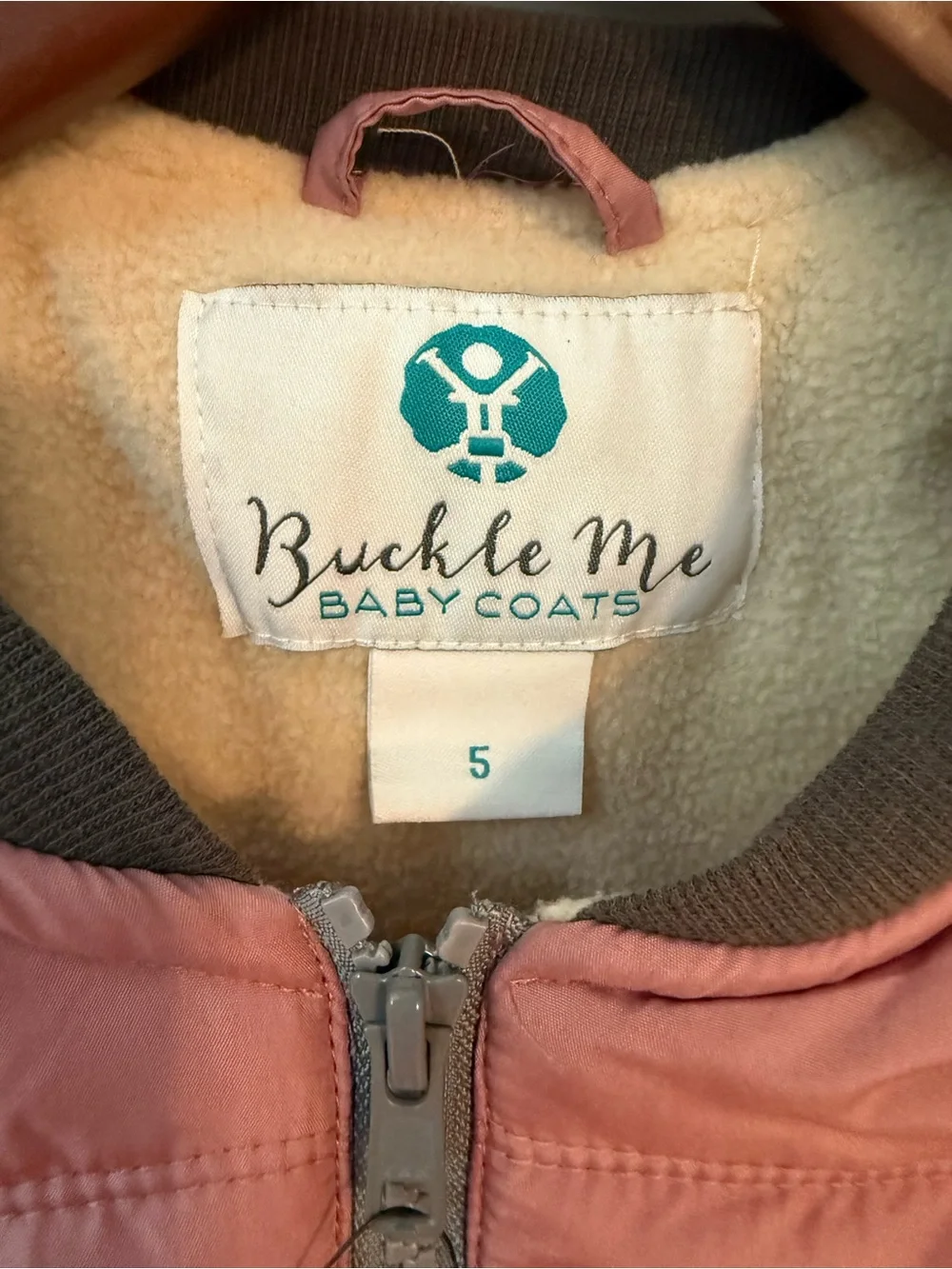 Buckle me kids coat car seat safe coat